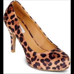 Olsenboye Leopard Print Heels